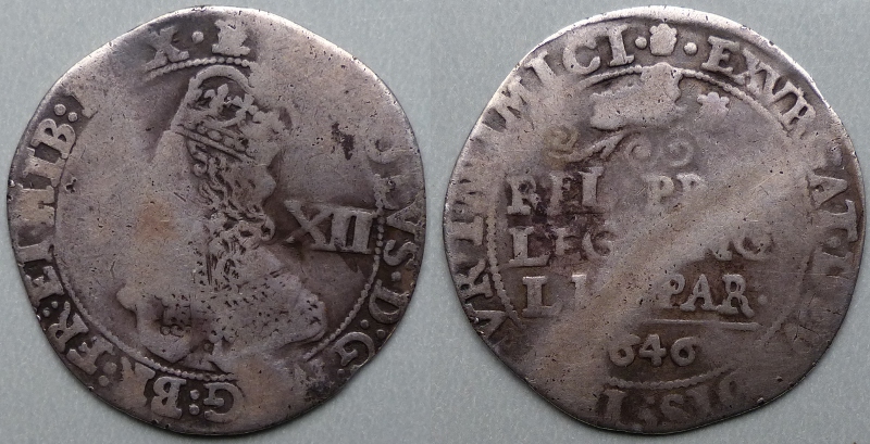 Charles I, Bridgnorth-on-Severn 1646 shilling Charles I, Bridgnorth-on-Severn 1646 shilling